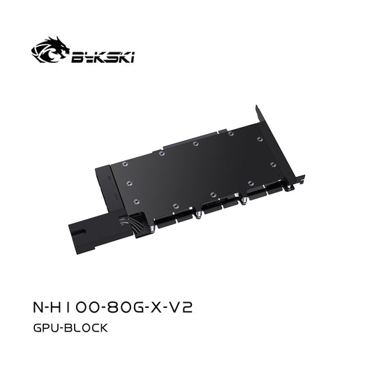 Bykski N-H100-80G-X-V2 All-Metal Graphics Card Water Block for NVIDIA H100/H800 80GB