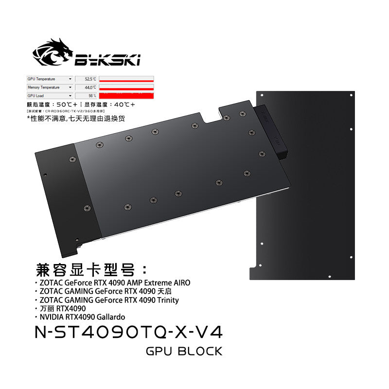 FormulaMod Bykski RTX 4090 full-cover GPU waterblock — silent 24/7 AI workload cooling (view 5)