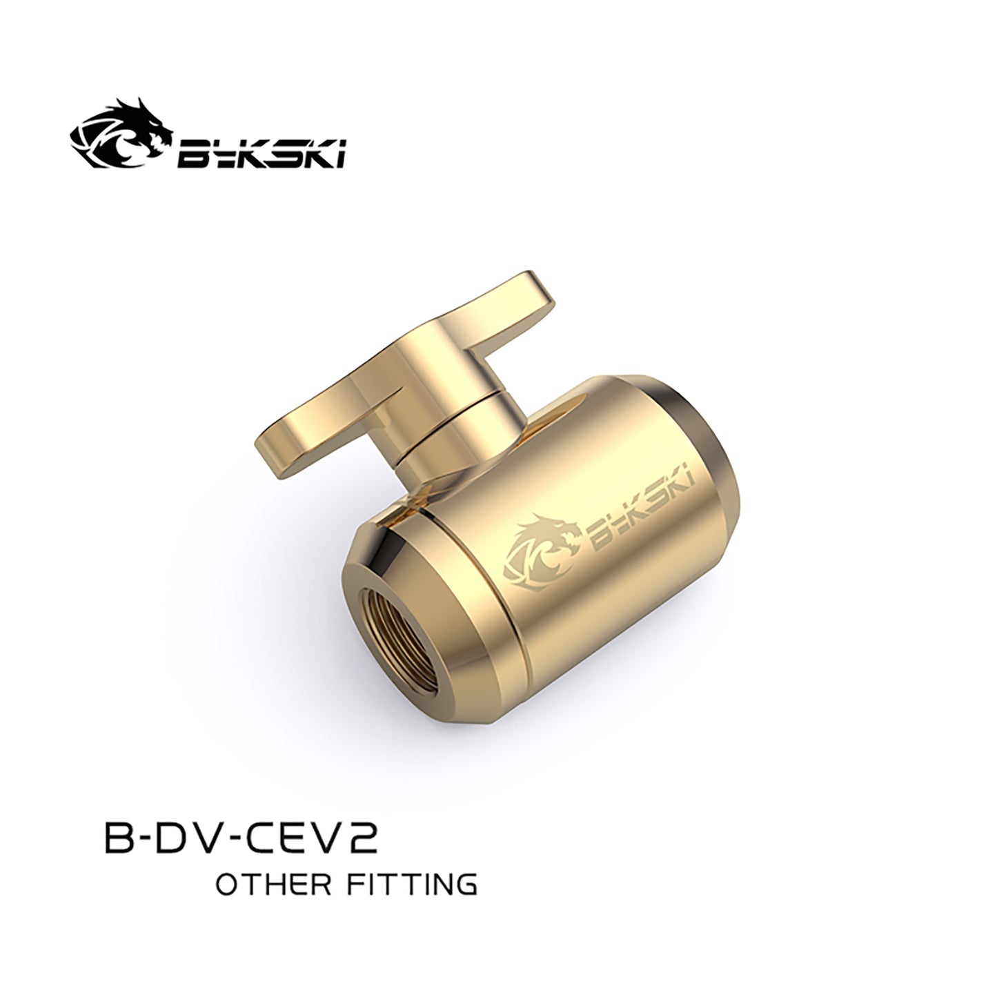 Bykski B-DV-CEV2 vannes d'eau à vis à main, boutique plusieurs couleurs G1/4 ''vannes de refroidissement par eau, pour système de refroidissement à Tube dur