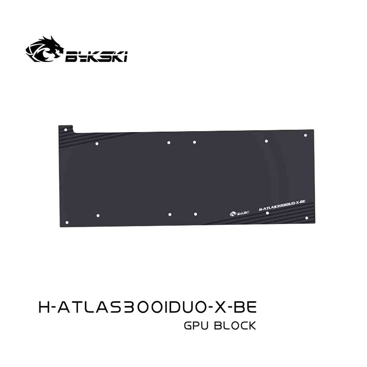 Bykski GPU Block For HUAWEI Atlas 300l Duo , High Heat Resistance Material POM + Full Metal Construction, With Backplate Full Cover GPU Water Cooling Cooler Radiator Block,H-ATLAS300IDUO-X