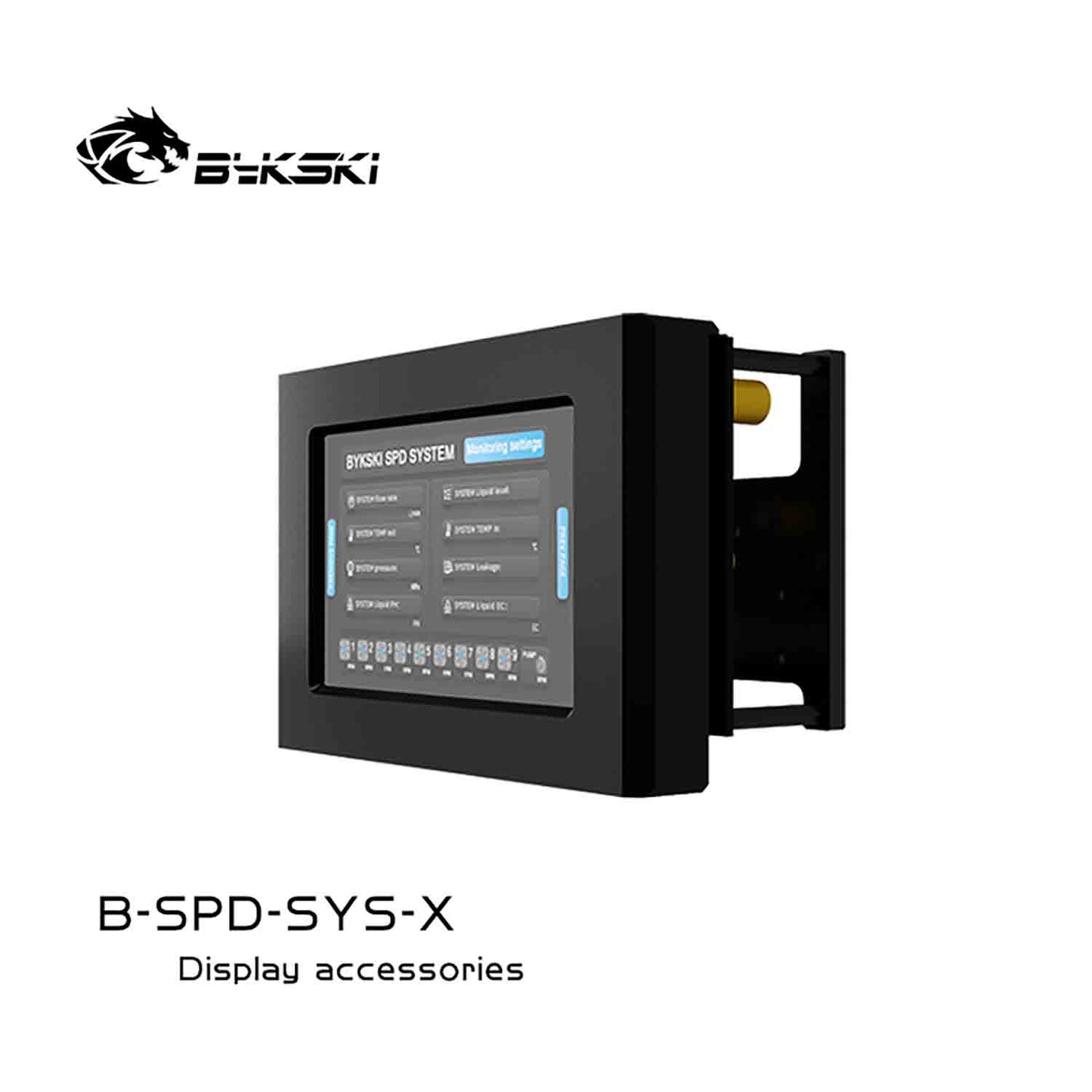 Bykski SPD System Monitoring, speed control large screen, touch real-time display B-SPD-SYS-X