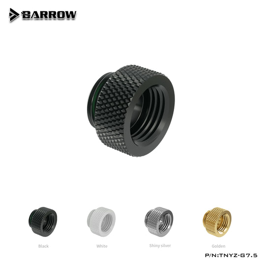 Barrow TNYZ Series Male To Female Extender Fitting , 7.5 10 15 20 30 40 mm Length G1/4 M2F Adapter | Water Cooling Fitting
