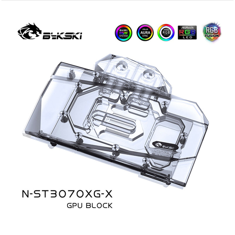 Bykski 3070 GPU Water Cooling Block For ZOTAC GeForce RTX3070 X-GAMING, Liquid Cooling Cooler For Graphics Card, N-ST3070XG-X