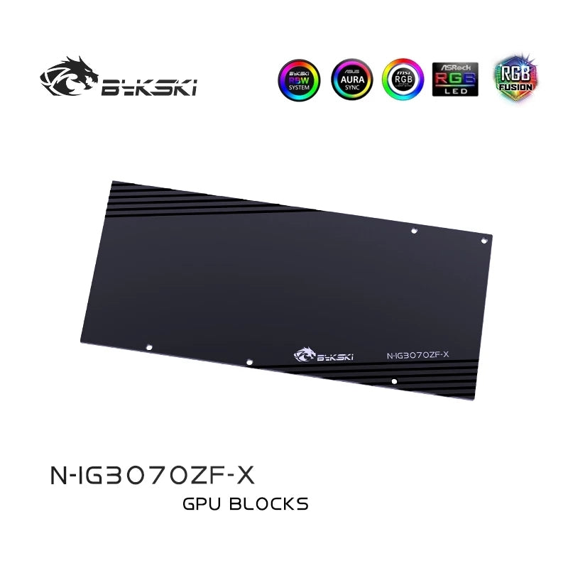 Bykski GPU Water Cooling Block For Colorful RTX 3070 Battle-AX 8G, Graphics Card Liquid Cooler System, N-IG3070ZF-X