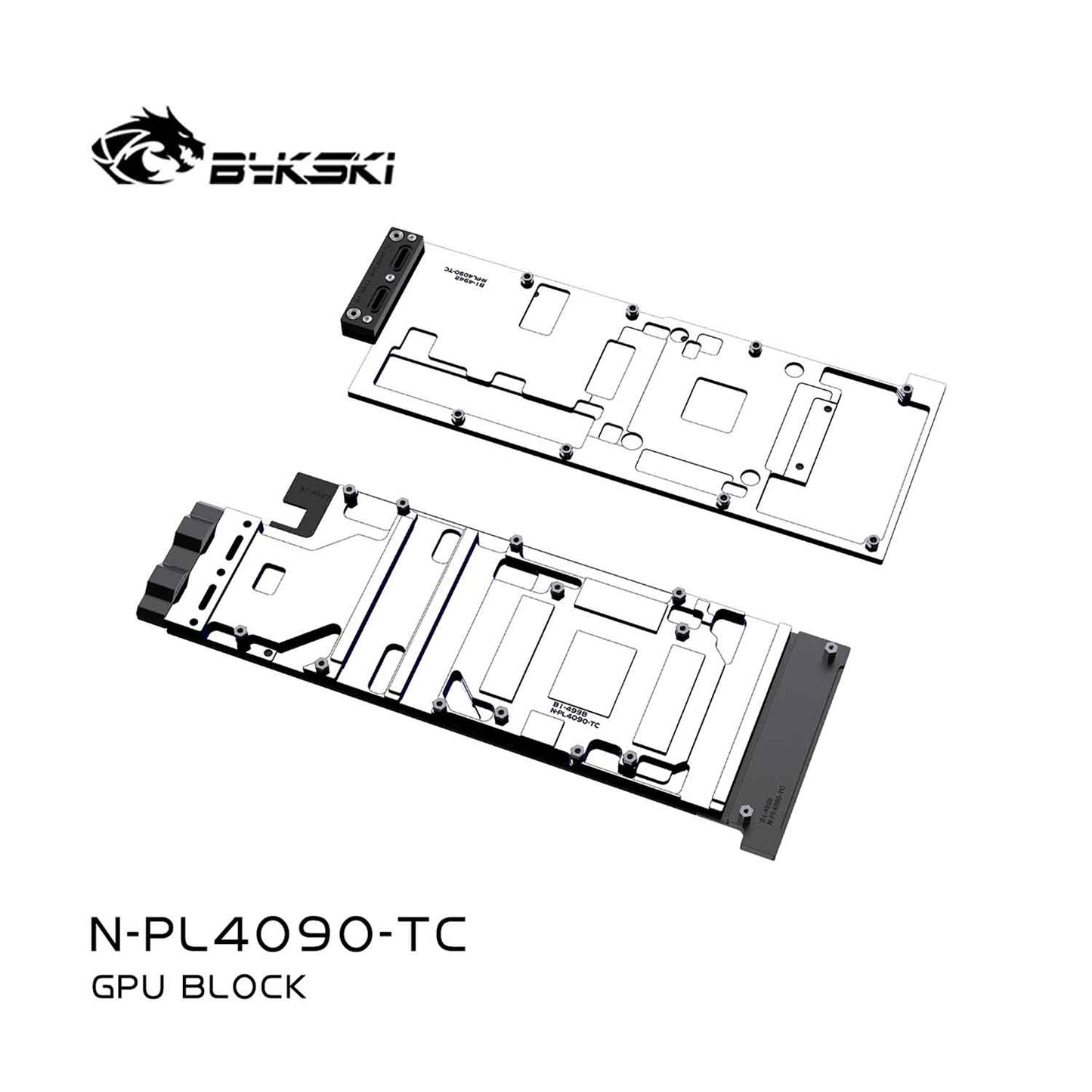 Bykski GPU Block For Peladn/NVIDIA RTX 4090D,All-Metal Structure, Full Cover GPU Water Cooling Cooler Radiator Block N-PL4090-TC