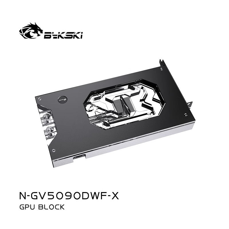 Bykski GPU Water Block For GIGABYTE/MAI RTX5090 , Full Cover With Backplate PC Water Cooling Cooler, N-GV5090DWF-X