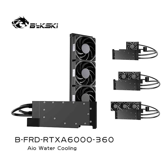 Bykski All-in-one GPU water cooling, For NVIDIA TESLA A10/NVIDIA Tesla A40 48G/Leadtek RTXA6000 , | Custom Loop Radiator