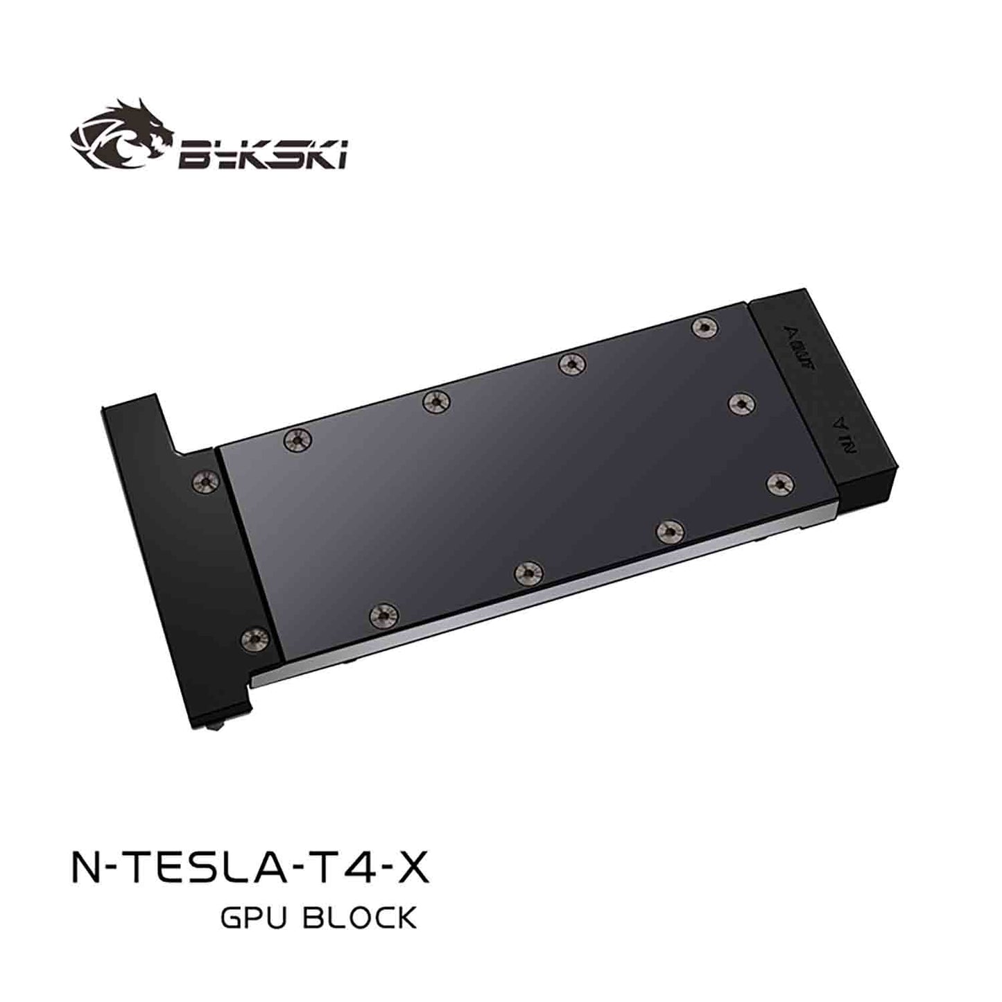 Bloc GPU Bykski pour Nvidia Tesla P100, matériau POM à haute résistance à la chaleur, avec plaque arrière pleine couverture GPU refroidisseur d'eau bloc de radiateur N-TESLA-P100-X-V2