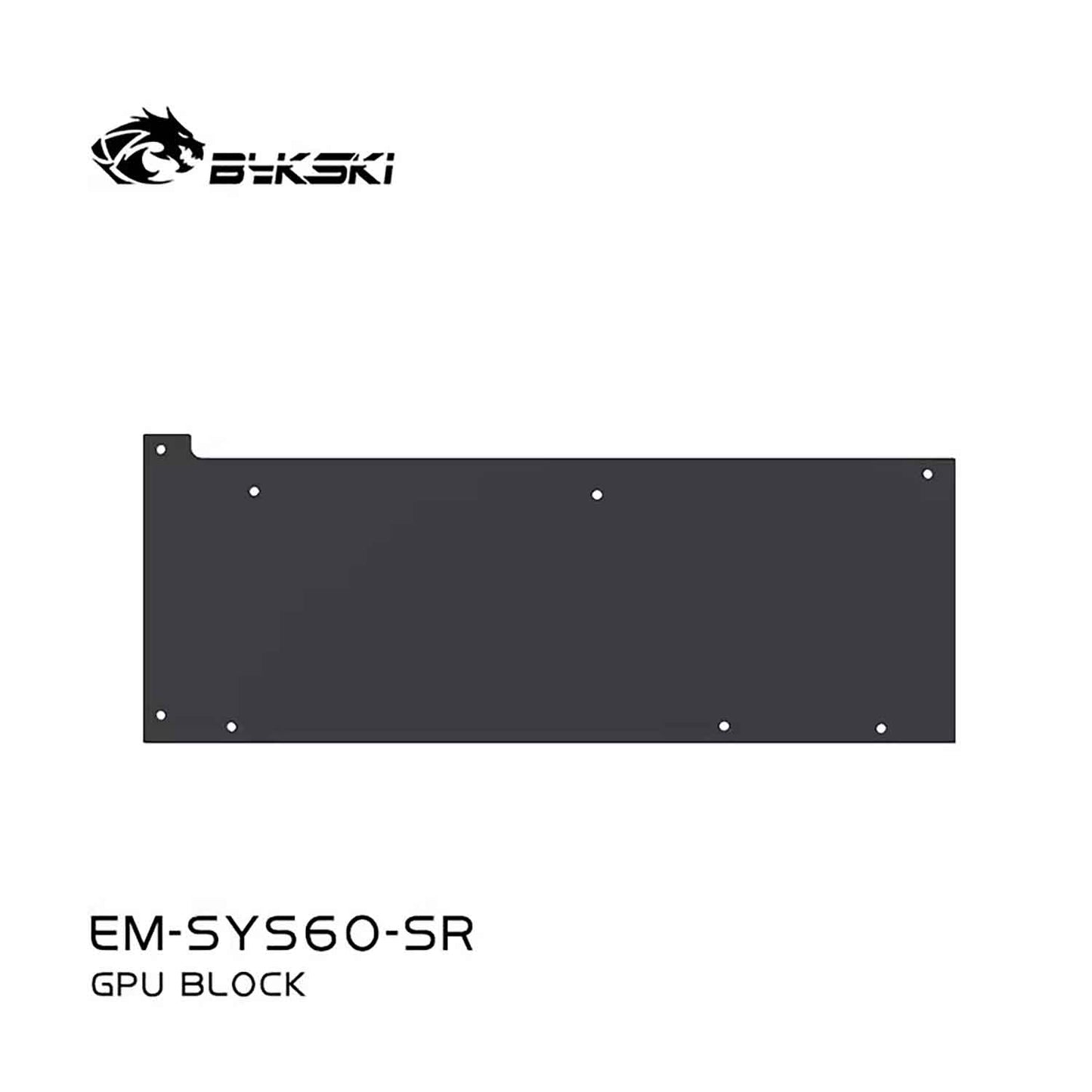 Bykski GPU Water Block For Suiyuan S60 , All Metal Structure Water Cooling Cooler, EM-SYS60-SR