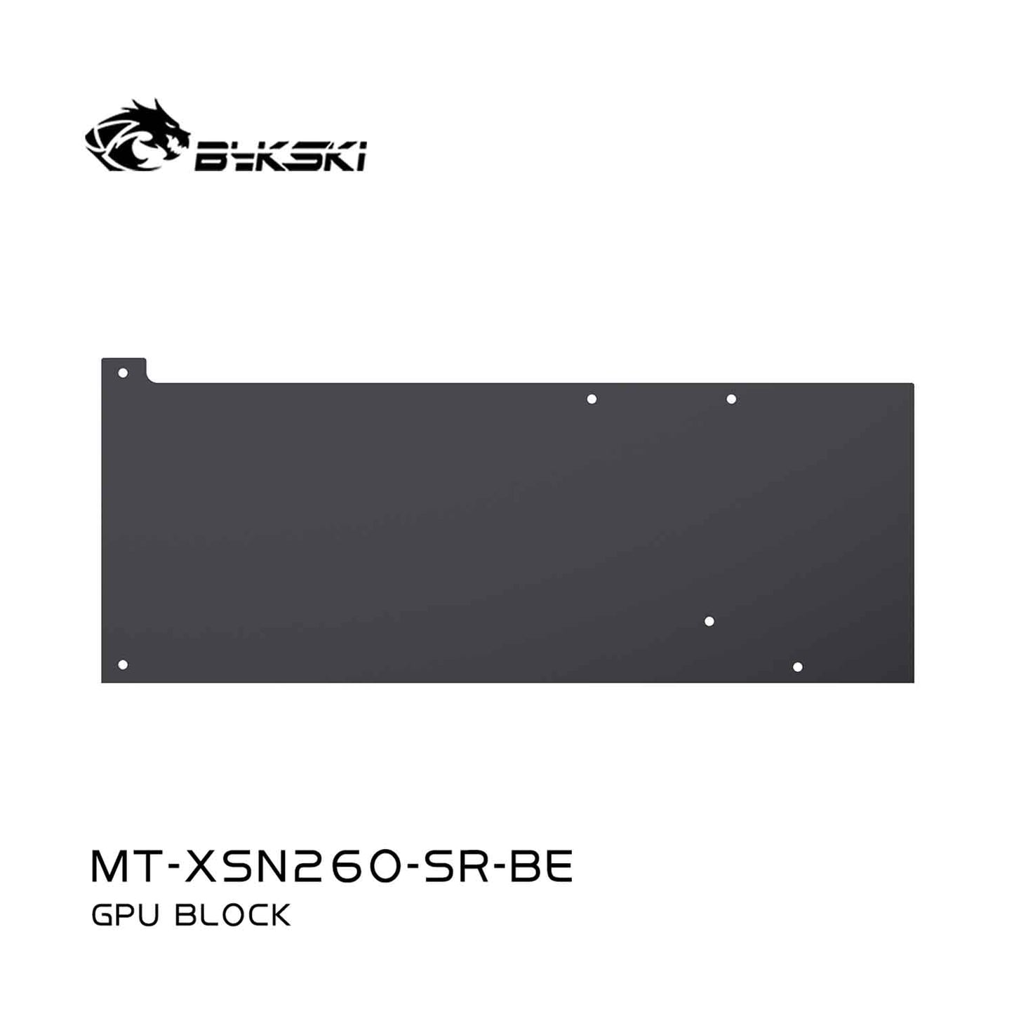 Bykski GPU Water Block For Iluvatar MUXI N 260 , All Metal Structure Water Cooling Cooler, MT-XSN260-SR