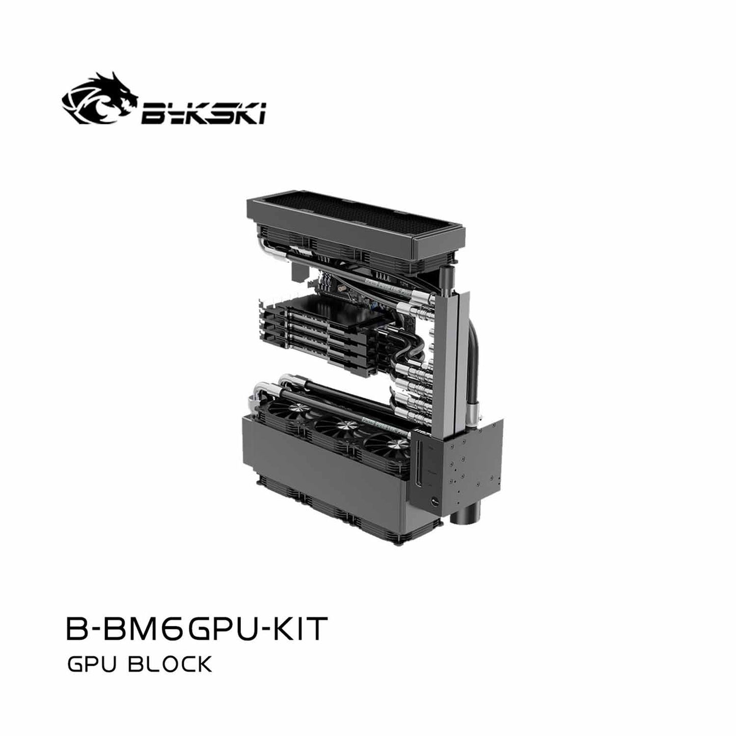 Bykski B-BM6GPU-KIT Workstation Server 4-6 Graphics Card CPU Water Cooling System