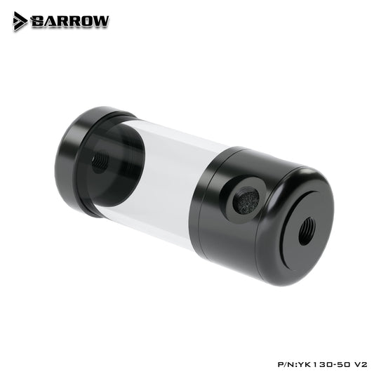 Barrow YK-50V2, 50mm Diameter Acrylic Cylindrical Tanks , Transparent Wall, 130/180/230/280mm | Water Cooling Accessory
