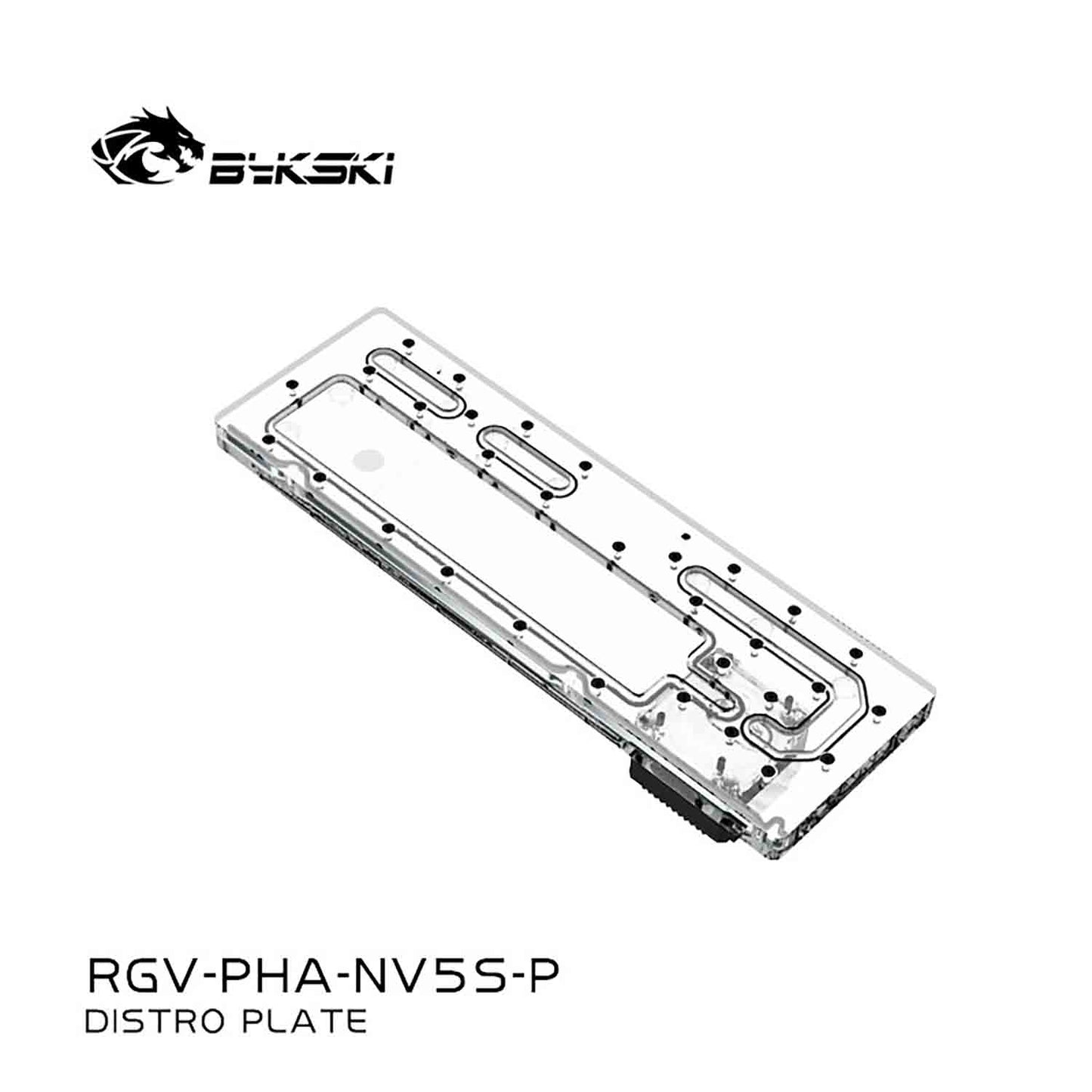 Bykski Power distribution board for the NV5S chassis, acrylic waterway board combination DDC pump, 5V A-RGB, RGV-PHA-NV5S-P