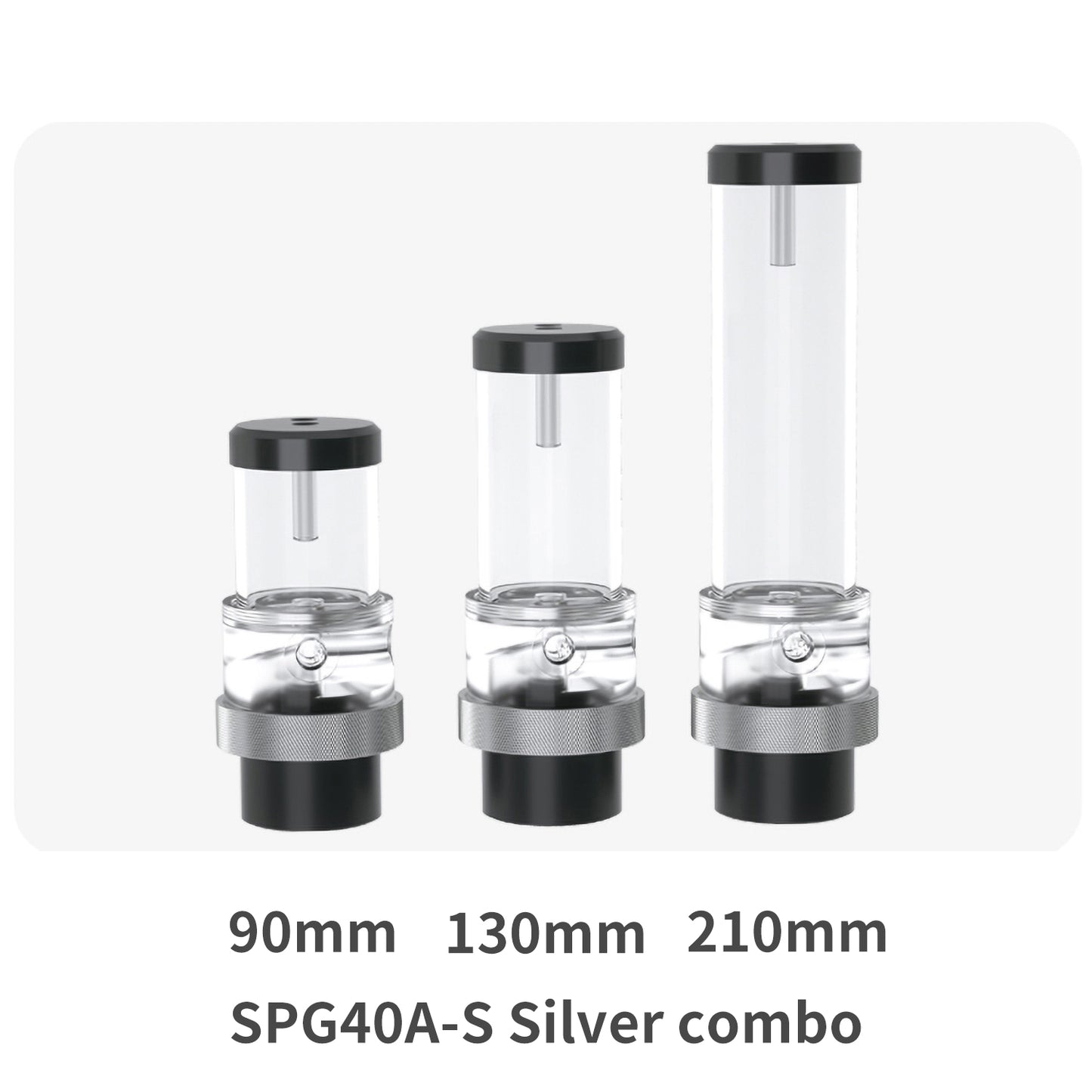 Barrow D5 Pump-reservoir Combination, 18W PWM Pump Combo With Tank Component, Water Cooling Multi-Size Pump Box , SPG40A