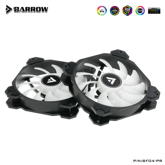 Barrow PWM Fans, LRC 2.0 5V, 6pin Interface, Light/Speed Integrated Radiator Fans, Need To Work With | Custom Loop Radiator