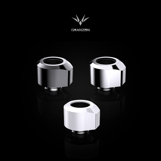 Granzon Anti-off Hard Tube Fitting, For OD14mm Hard Tubing, G1/4'' Thread Water Cooling Fitting, | Water Cooling Fitting