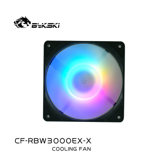 Bykski High Air Volume PWM Cooling Fan, 3000 RPM Double Ball Bearing, Water Cooling Case/Radiator | Custom Loop Radiator