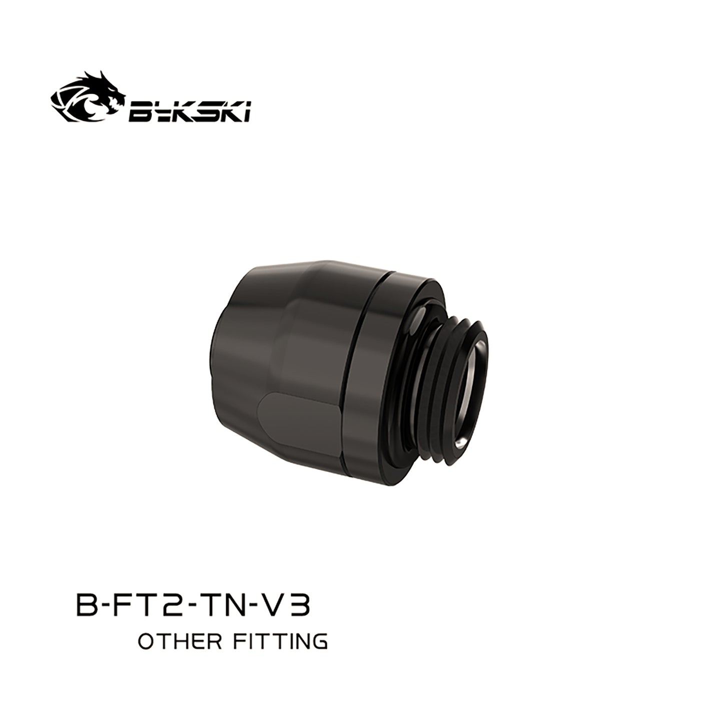 Bykski 1/8"(6x10mm) 1/4"(8x12mm) Soft Tube Fitting, For TPV Hose Water Cooling Server, B-FT1-TN-V3 B-FT2-TN-V3