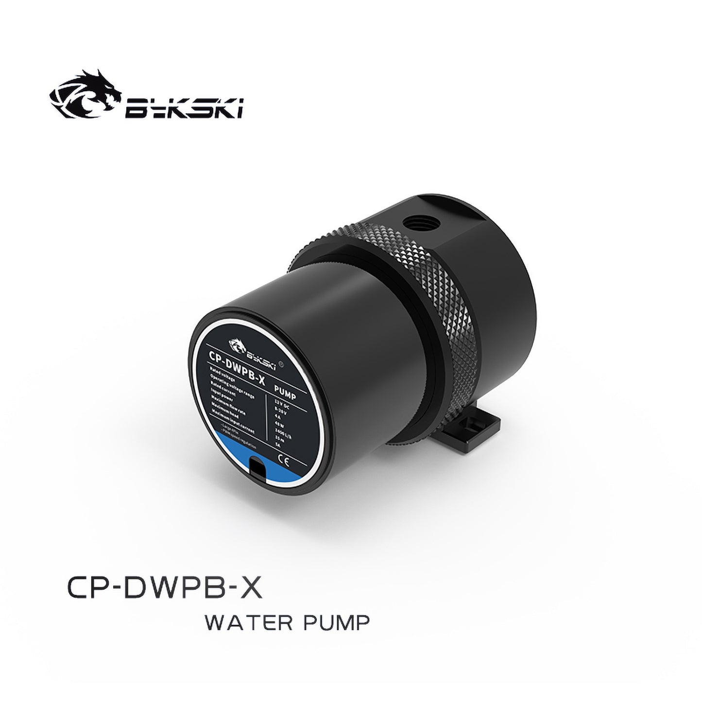 Bykski Industrial Level Pump, Powerful Water Cooling Pump With Heat Dissipation Metal Armor, Lift 15 meter, Flow 1400L/H, CP-DWPB-X
