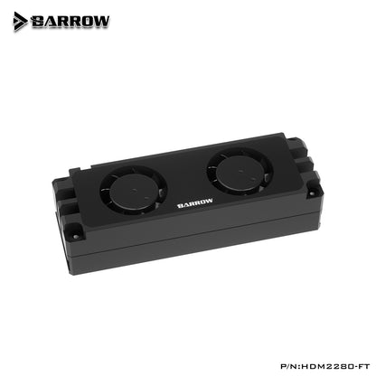 Barrow SSD M2 2280 Memory Air Cooling, With Fan RAM Cooler, Computer Accessories Memory Cooling Vest 22110 PCIE, HDM2280-FT