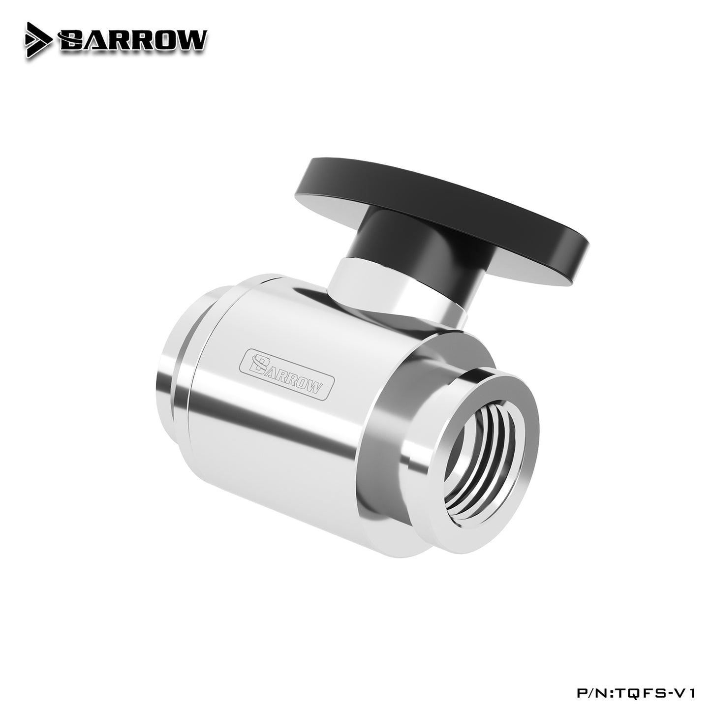 Barrow G1/4 MINI Handle Double Internal Sealing Ball Valve, Plastic Handle, Brass Body, TQFS-V1