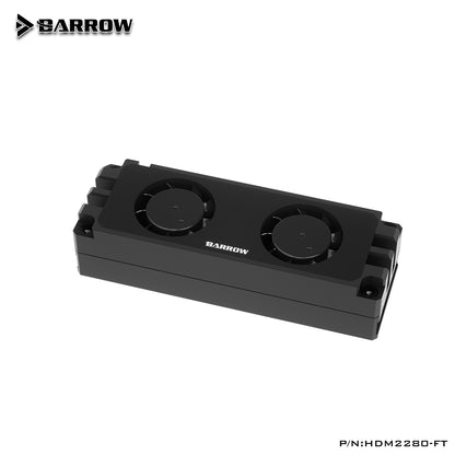 Barrow SSD M2 2280 Memory Air Cooling, With Fan RAM Cooler, Computer Accessories Memory Cooling Vest 22110 PCIE, HDM2280-FT