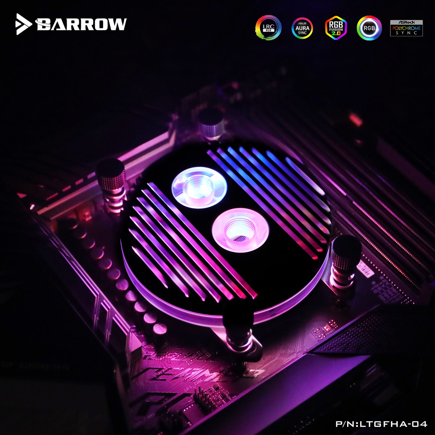 Barrow CPU Block, For Intel And AMD CPU, A-RGB Water Way Water Cooling Cooler, LTGFHI-04 LTGFHA-04