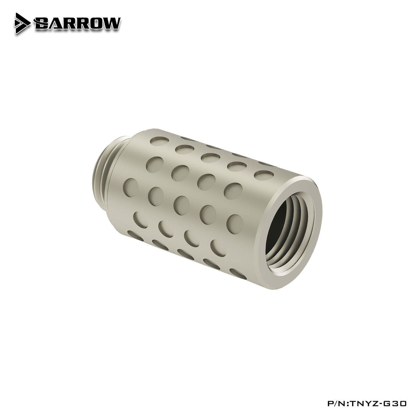 Barrow TNYZK Series Male To Female Extender Fitting , 7.5 10 15 20 30mm Length, G1/4 Kepler Internal Thread Extension Socket Connector