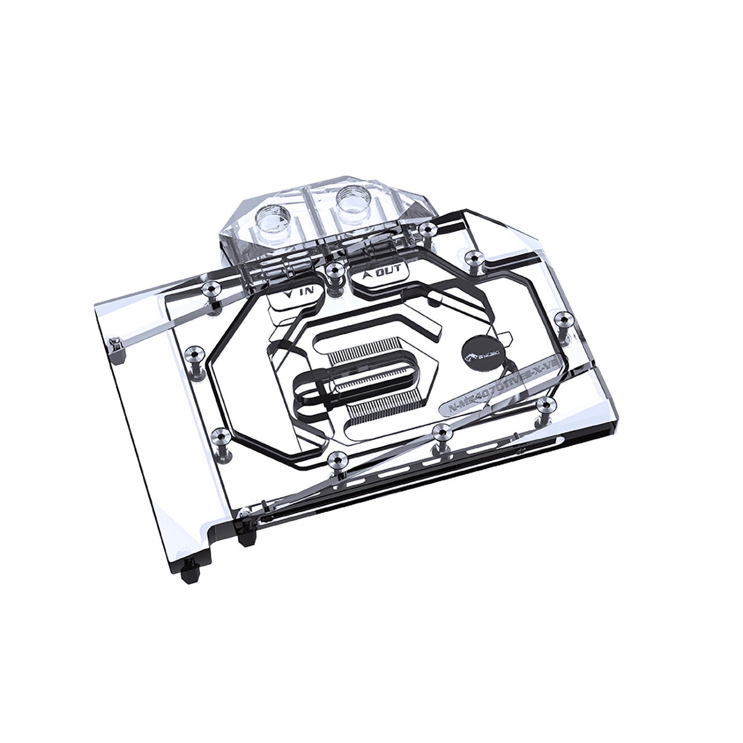 Bykski GPU Water Block For MSI RTX 4070 Ti Ventus 3X / 4070 Ventus 3X 2X/ 4070 Gaming X Trio, Full Cover With Backplate PC Water Cooling Cooler, N-MS4070TIVES-X-V2