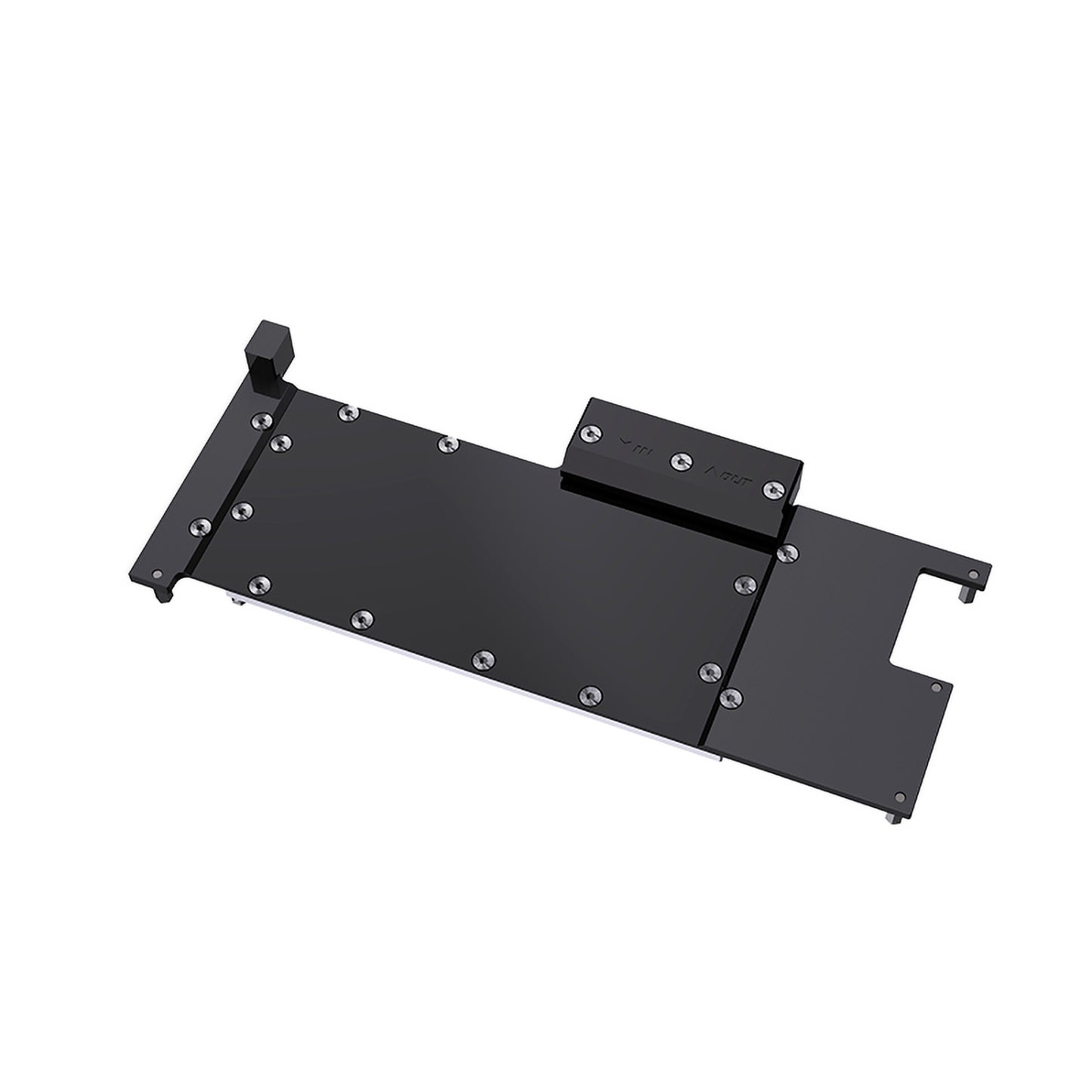 Bykski GPU Block For AMD Radeon Instinct MI50, High Heat Resistance Material POM + Full Metal Construction, With Backplate Full Cover GPU Water Cooling Cooler Radiator Block, A-MI50-X