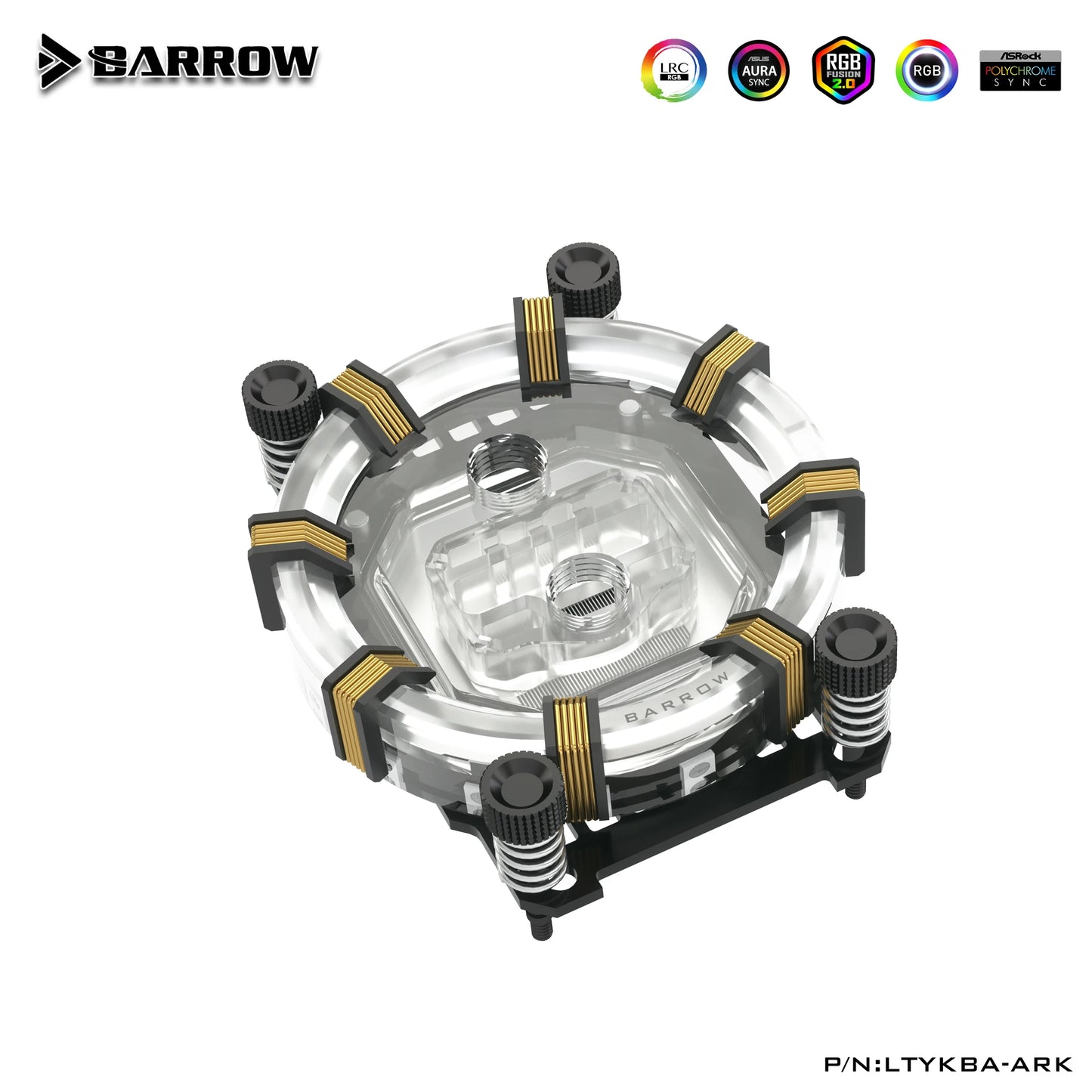 Barrow Aurora Limited Edition CPU Block, For Intel and AMP CPU, LRC 2.0 Acrylic Micro Waterway Water Cooling Cooler, LTYKB-AI LTYKBA-ARK