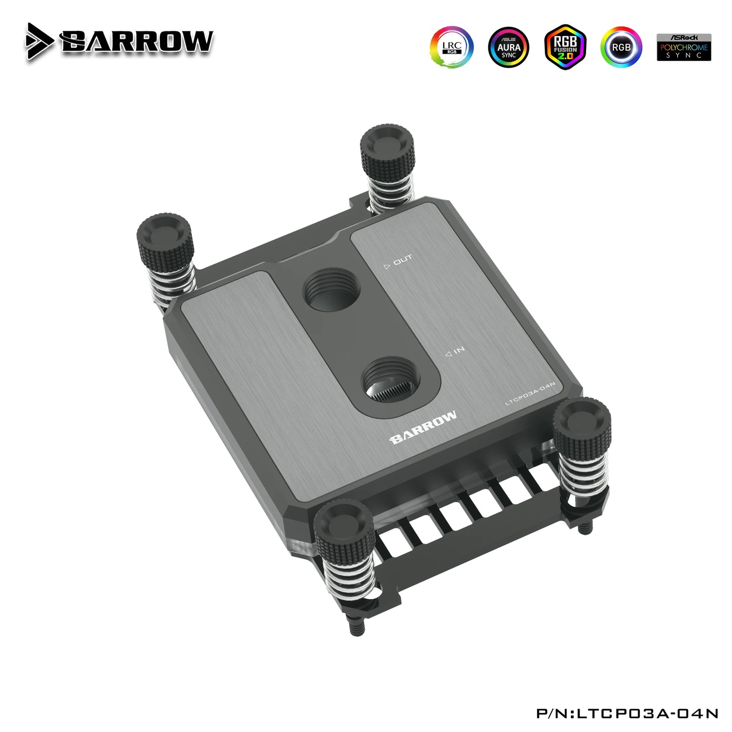 Barrow Brass/POM CPU Block, pour Intel et AMP CPU, LRC 2.0 Acrylique Micro Waterway Refroidisseur d'eau, LTCB03-04I LTCB03A-04N LTCP03-04I LTCP03A-04N