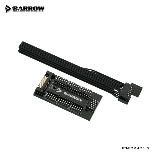 Barrow DK401-7, 7-way Controllers, Full Function RGB and fan hub , Sata power supply interface, PC Water Cooling accessories