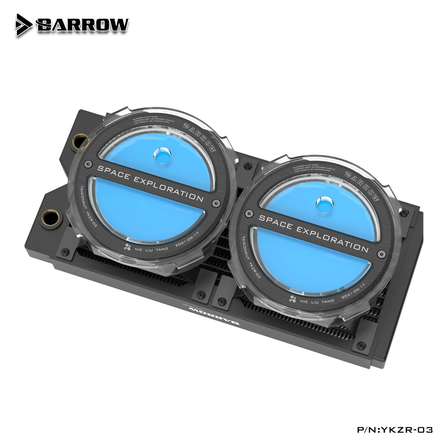 Barrow Reservoir Combined Split Space Exploration Reservoir Acrylic G1/4"Thread 65ML Capacity Water Cooling System, YKZR-03