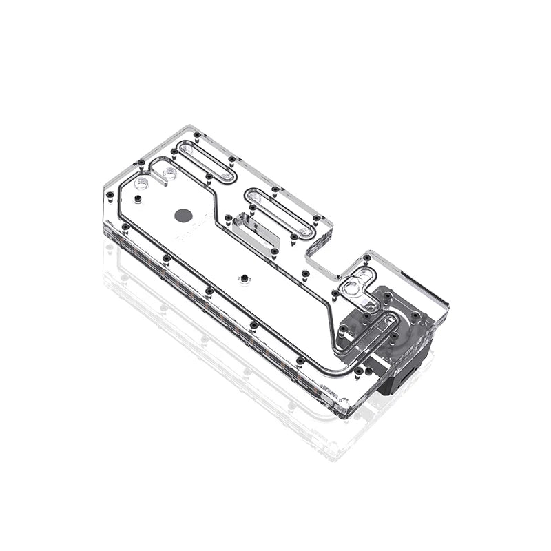 Plaque de distribution Bykski pour boîtier Corsair 4000D, pompe DDC combinée de carte de voie navigable acrylique, 5 V A-RGB, RGV-COS-4000D-P