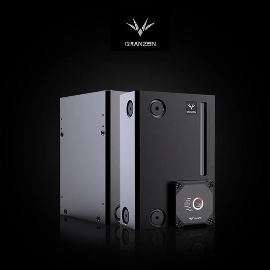 Bykski Granzon Square Reservoir With DDC Pump Combo, With Smart Data Digital Display, 5V A-RGB Cuboid | Pump Reservoir Combo
