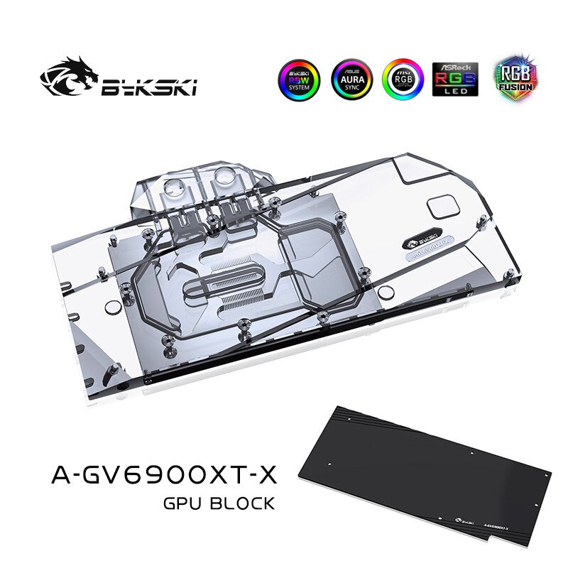 Bykski 6900 XT GPU bloc de refroidissement par eau pour GIGABYTE Radeon RX6900XT GAMING OC, refroidisseur GPU refroidissement liquide, A-GV6900XT-X