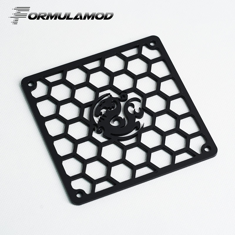 FormulaMod Fm-FanCover, Acrylic Square Fan Covers, Fan Cover For 120mm Fans, Fan-Square-Series