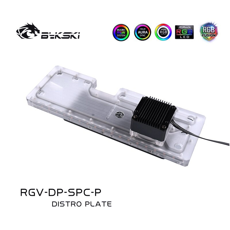 Bykski RGV-DP-SPC-P, cartes de voies navigables pour boîtier quadstellaire DeepCool, pour bloc d'eau CPU Intel et construction GPU unique