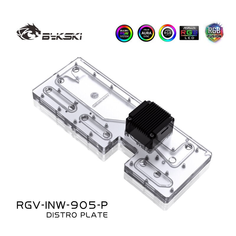 Bykski RGV-INW-905-P, Waterway Boards For In Win 905 Case, For Intel CPU Water Block & Single GPU Building