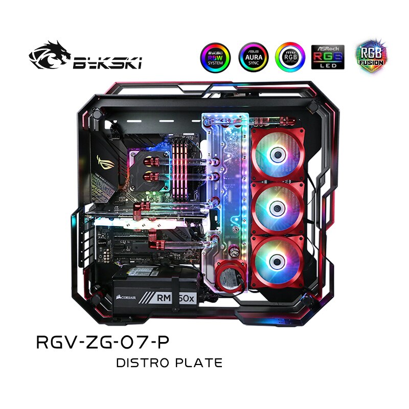 Bykski RGV-ZG-07-P, Waterway Boards Kit For Zeaginal-07 Case, RBW Waterway Board CPU/GPU Water Block Program Kit