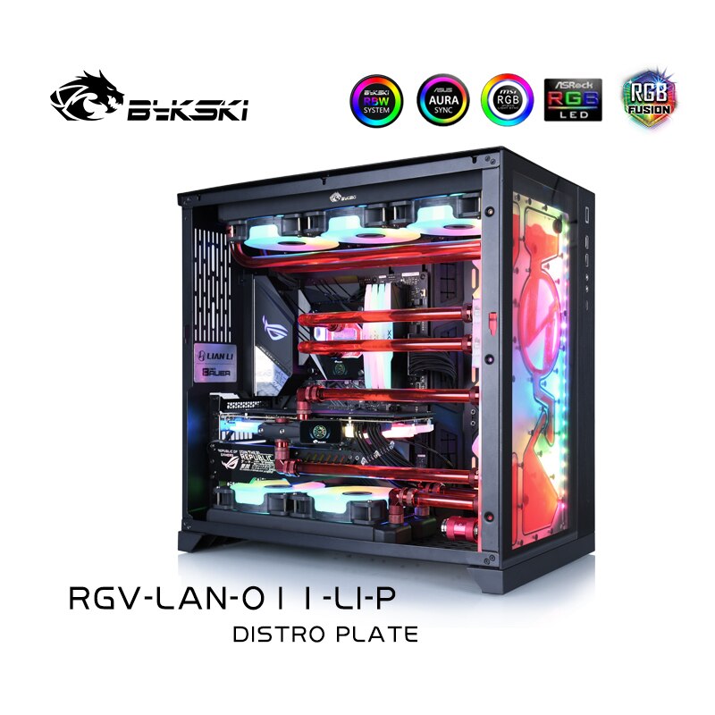 Bykski Water Cooling Kit For Lian Li O11 Case With Waterway Board For CPU/GPU Liquid Cooling Cooler, | PC Case