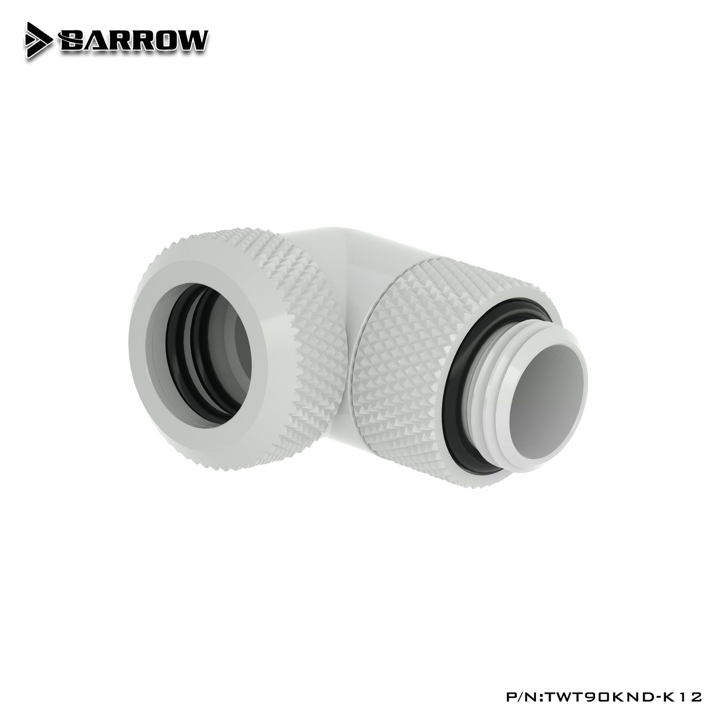 Barrow 90 Degree Rotary Hard Tube Fittings, G1/4 Adapters For OD12mm/14mm Hard Tubes, TWT90KND-K12/TWT90KND-K14
