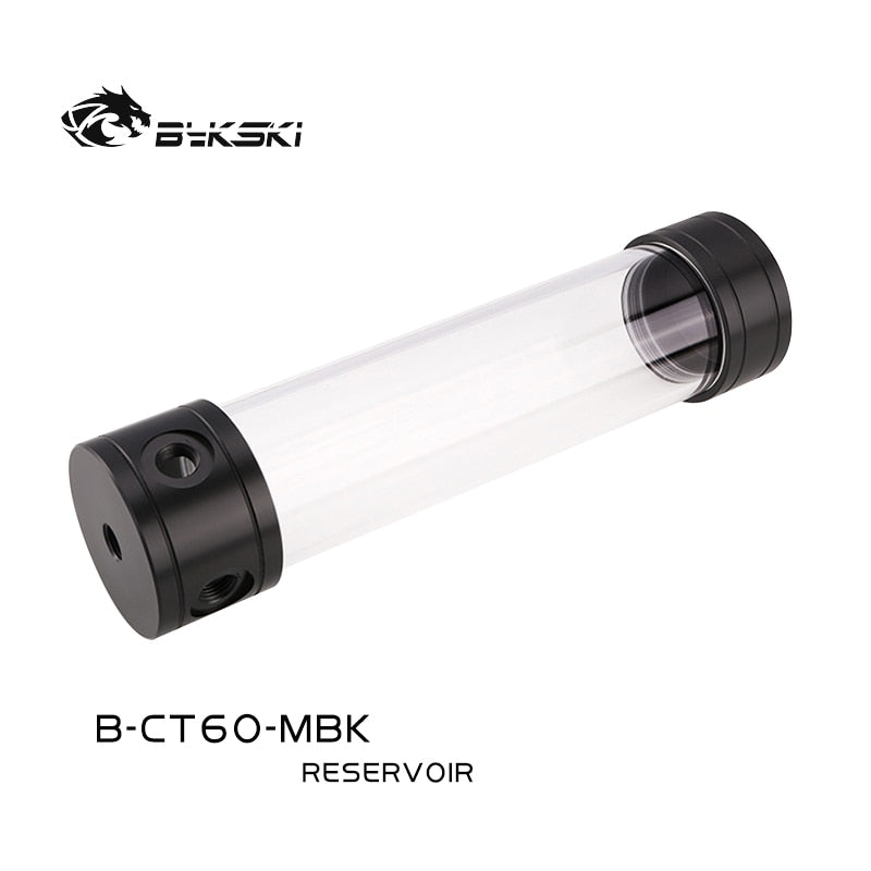 Bykski Water Cooling Reservoir Tank, Length 100/150/200/260mm, Diameter 60mm, For Computer CPU GPU | Water Cooling Reservoir