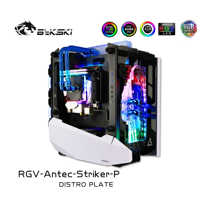 Kit de refroidissement Bykski Waterway pour boîtier Antec Striker, 5V ARGB, pour la construction d'un seul GPU, RGV-Antec-Striker-P