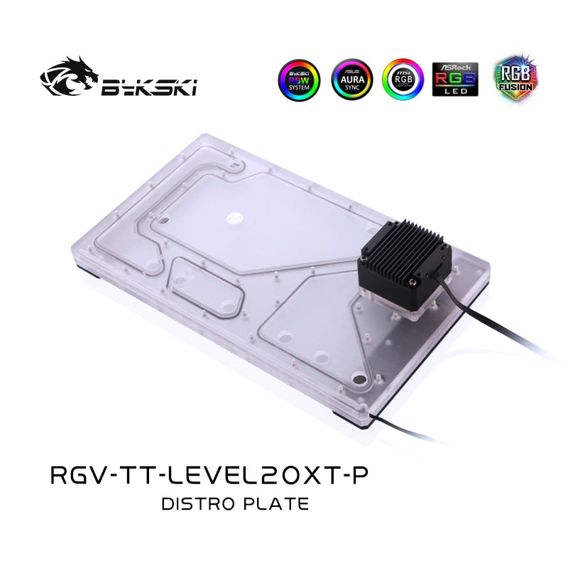 Bykski RGV-TT-LEVEL20XT-P, Waterway Boards For Thermaltake Level20 XT Case, For Intel CPU Water Block & Single GPU Building