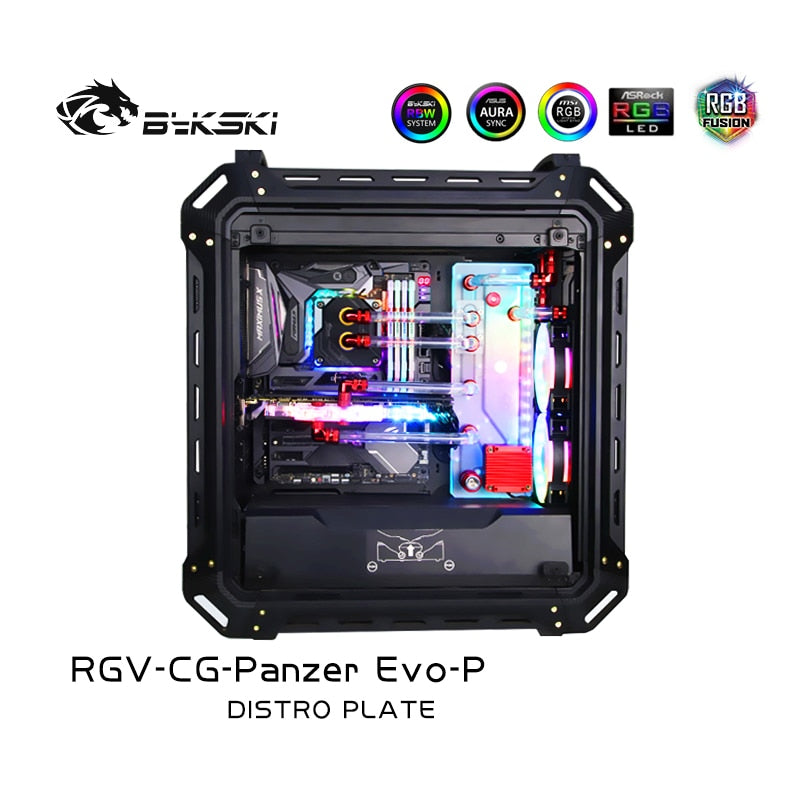 Bykski Waterway Cooling Kit For COUGAR Panzer Evo Case, 5V ARGB, For Single GPU Building, RGV-CG-Panzer Evo-P