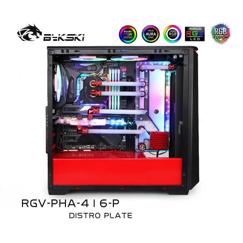 Kit de refroidissement Bykski Waterway pour boîtier PHANTEKS PH-EC416 PTG, 5V ARGB, pour bâtiment GPU unique, RGV-PHA-416-P