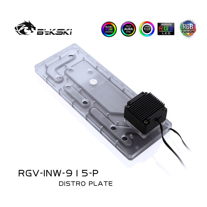 Bykski RGV-INW-915-P, cartes de voies navigables pour boîtier INWIN 915, Bykski RBW, pour bloc d'eau CPU Intel et construction GPU unique