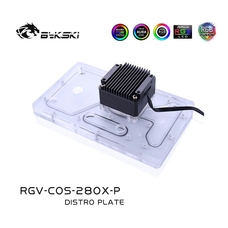 Cartes de voies navigables Bykski RGV-COS-280X-P pour boîtier Corsair 280Xd pour bloc d'eau CPU Intel et construction GPU unique